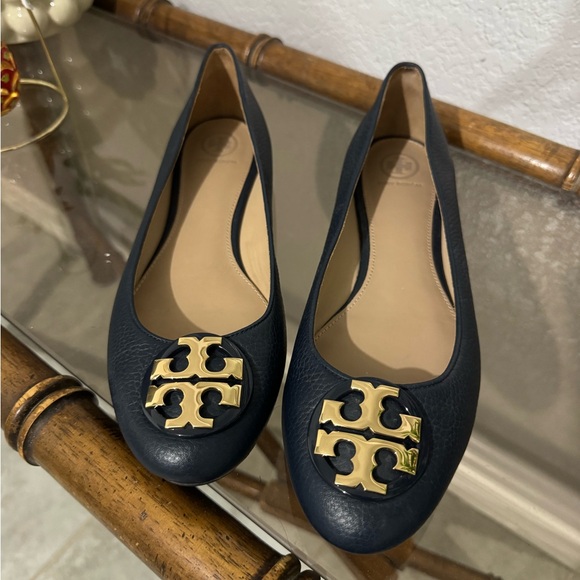Tory Burch claire ballet flats shoes 10 1/2 10.5 - Picture 4 of 11